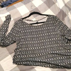 Black and white geometric dress